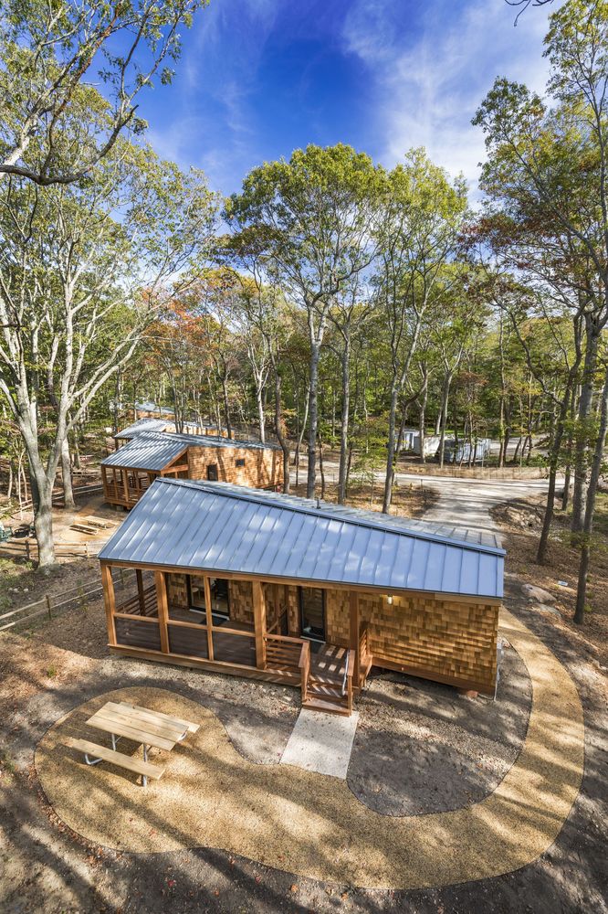 A Long Island Campground Gets a Bunch of New Modern Cabins