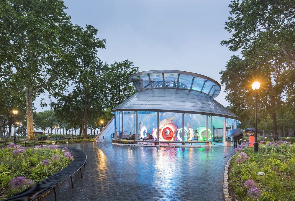 SeaGlass Carousel featured in the New York Times
